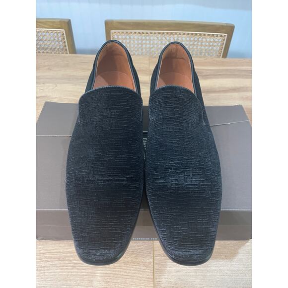 Florsheim Men's Postino Plain Toe Velvet Slip On Black Size 11 NIB - Picture 5 of 13